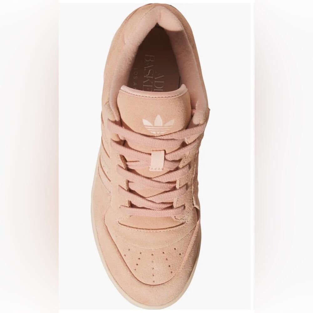 NEW ADIDAS Rivalry Lux Low Athletic Shoes Sneakers Pink suede Genuine Suede Sz 8